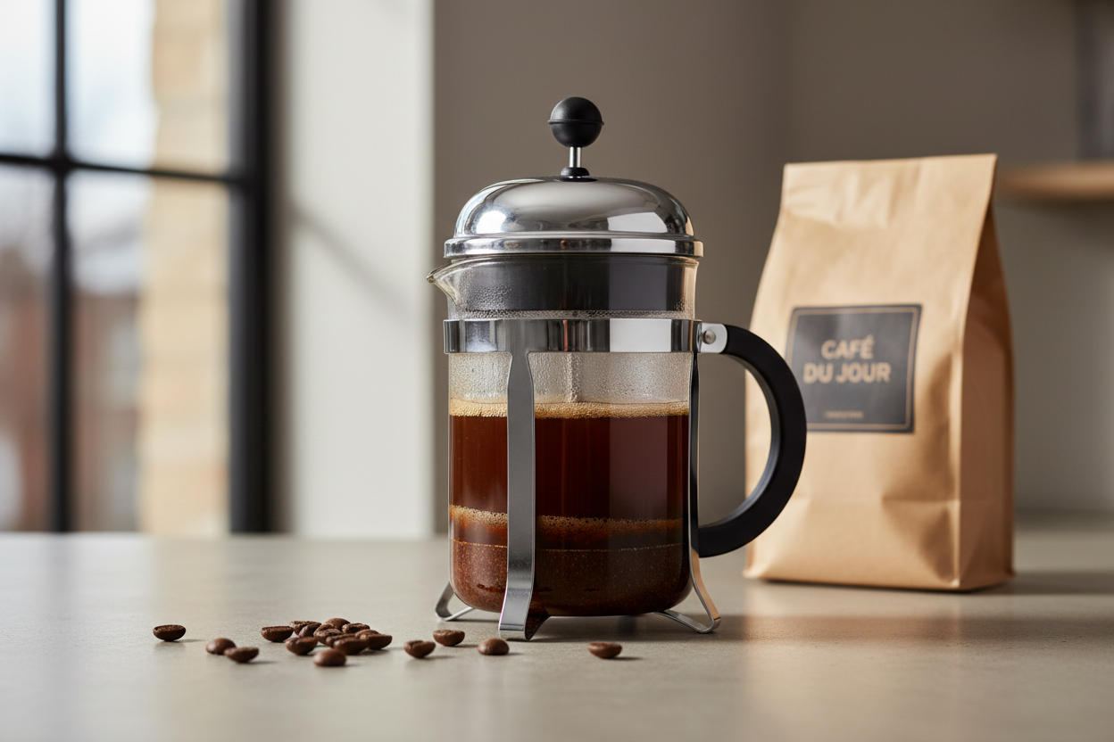French Press ile Kahve Demleme: Basitlik ve Lezzetin Mükemmel Dengesi