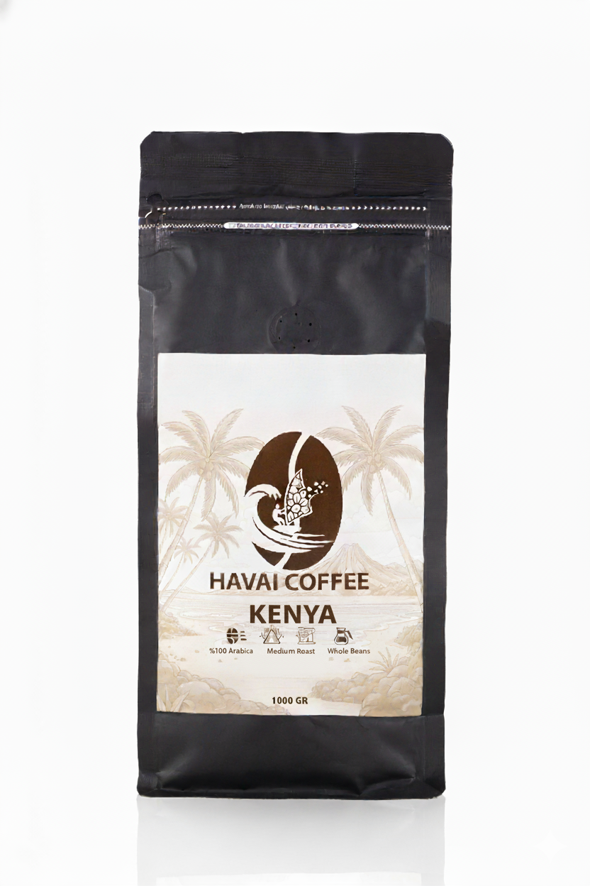 Kenya Çekirdek Kahve %100 Arabica Orta Kavurum