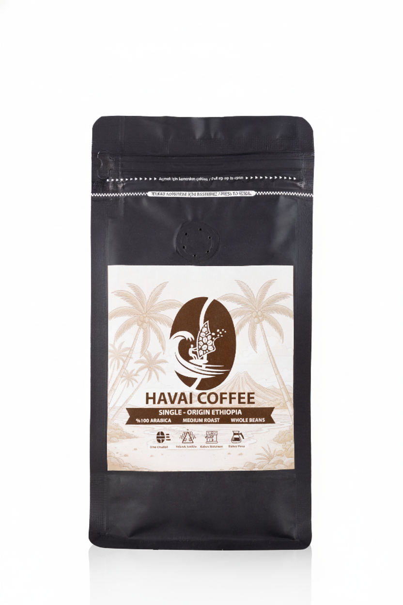 Etiyopya Çekirdek Kahve %100 Arabica  - Orta Kavurum